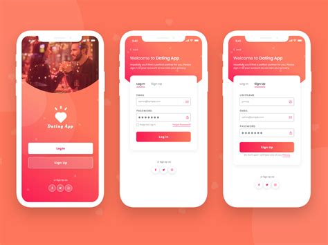 sign up dating app
